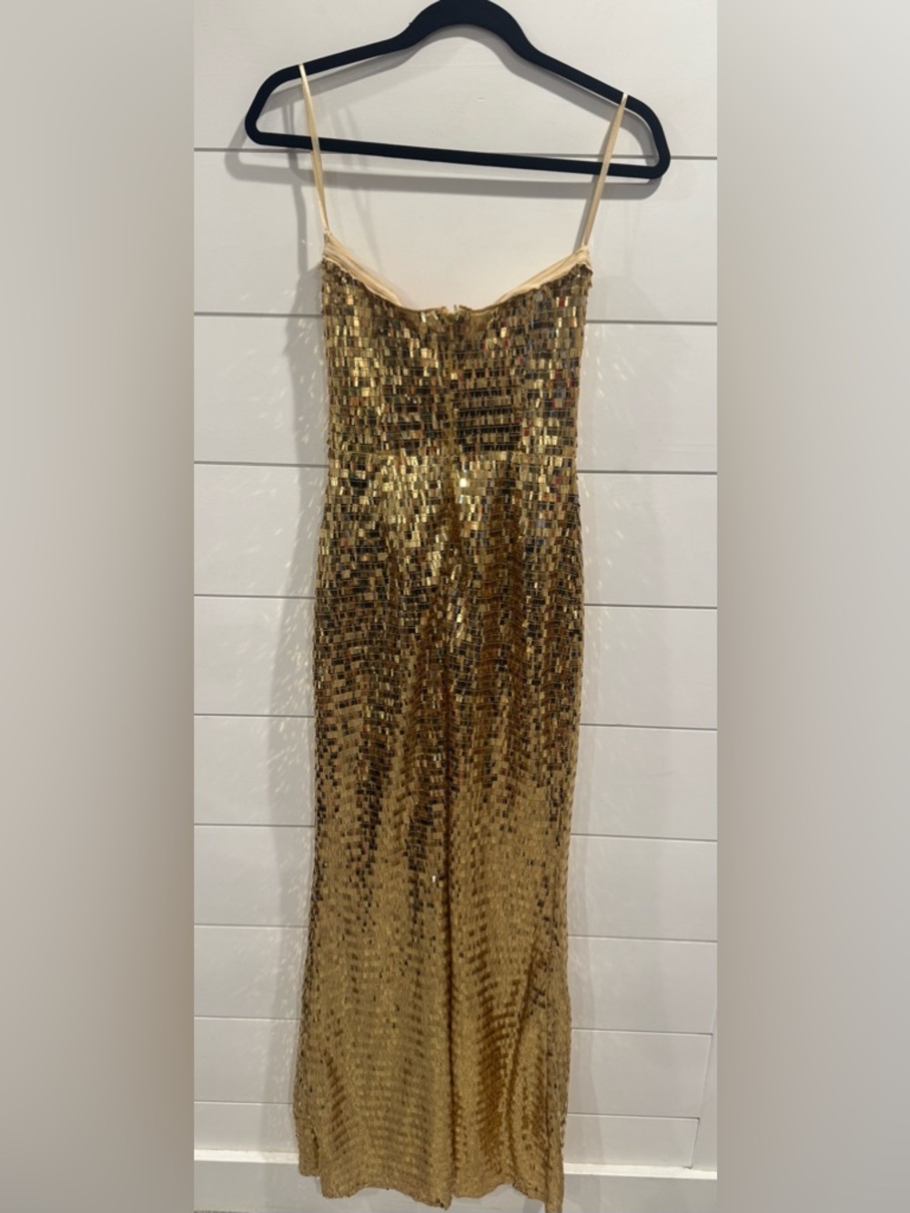 Simon Miller gold sequin sculpty strapless dress - Picture 8 of 8